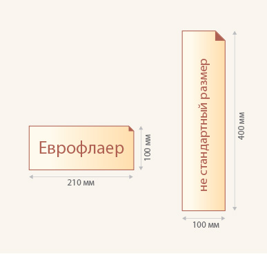 Размер флаера